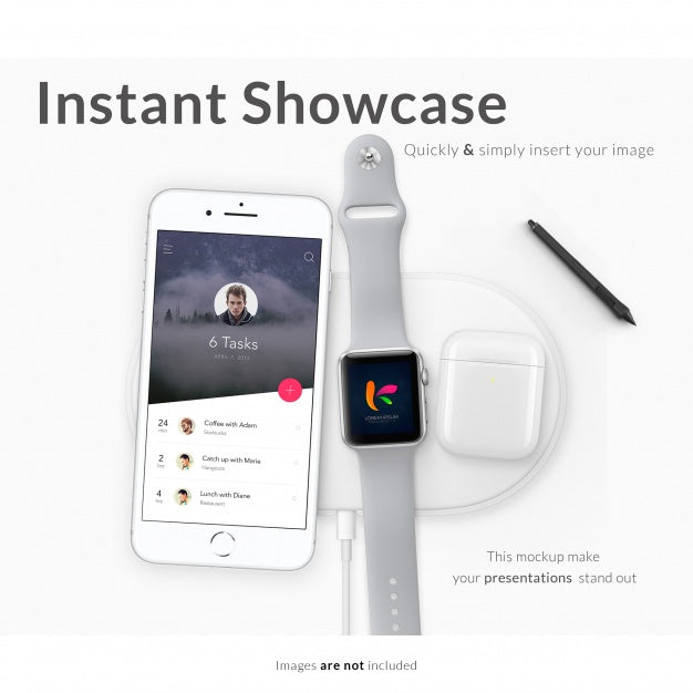 Technological Elements Mock Up Psd