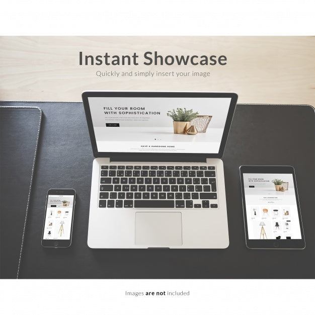 Technological Objects Mock Up Psd