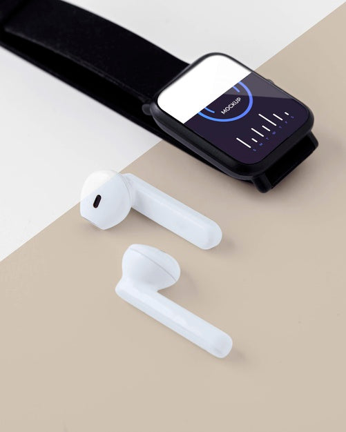 Technology Concept With Smartwatch Mockup Psd