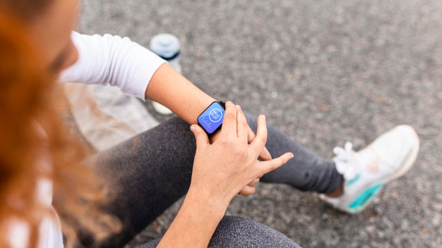 Technology Concept With Smartwatch Mockup Psd