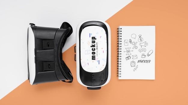 Technology Concept With Vr Glasses Mockup Psd