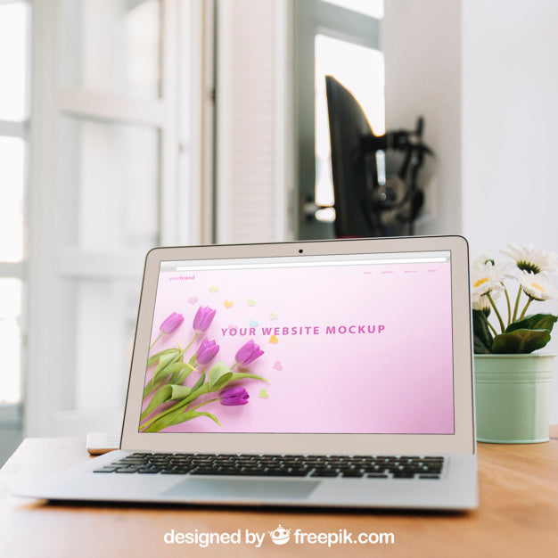 Technology Mockup With Laptop Psd