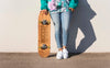 Teenager With Mock-Up Skateboard Outdoors Psd