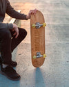Teenager With Mock-Up Skateboard Outdoors Psd