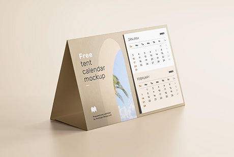 Tent Calendar Mockup