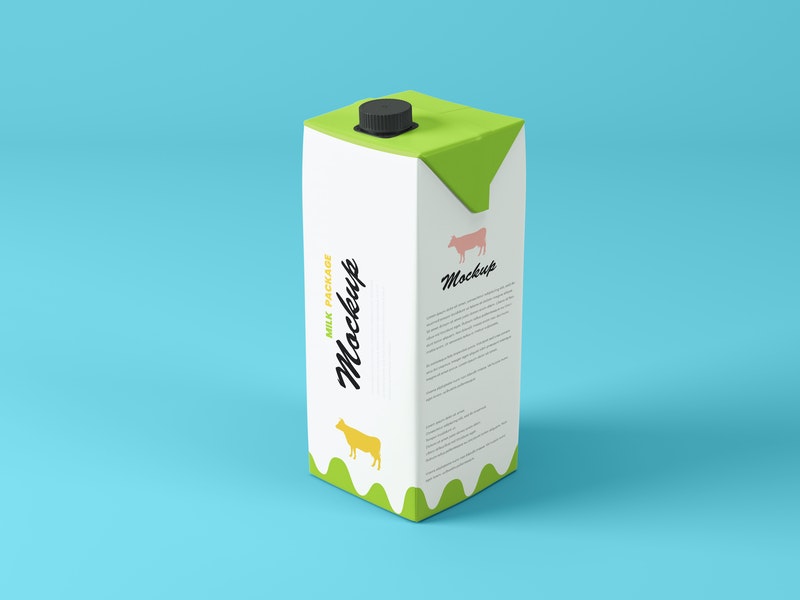 Tetra Pak 1L Package Mockup