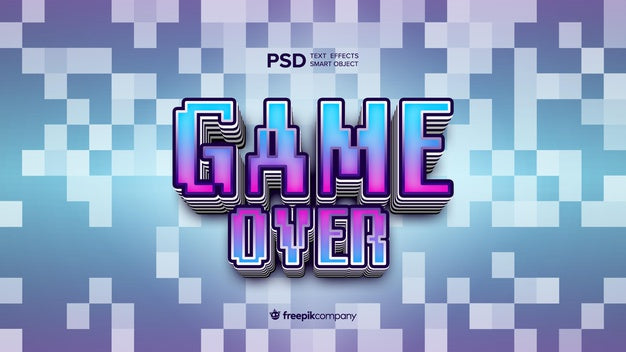 Text Effect E-Sports Psd