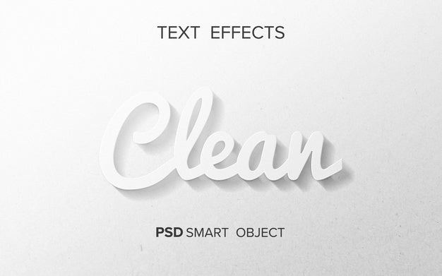 Text Effect Emboss Smart Object Psd