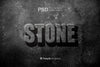 Text Effect Stone Mockup Psd