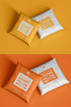 Textile Branding Square Pillow Mockup
