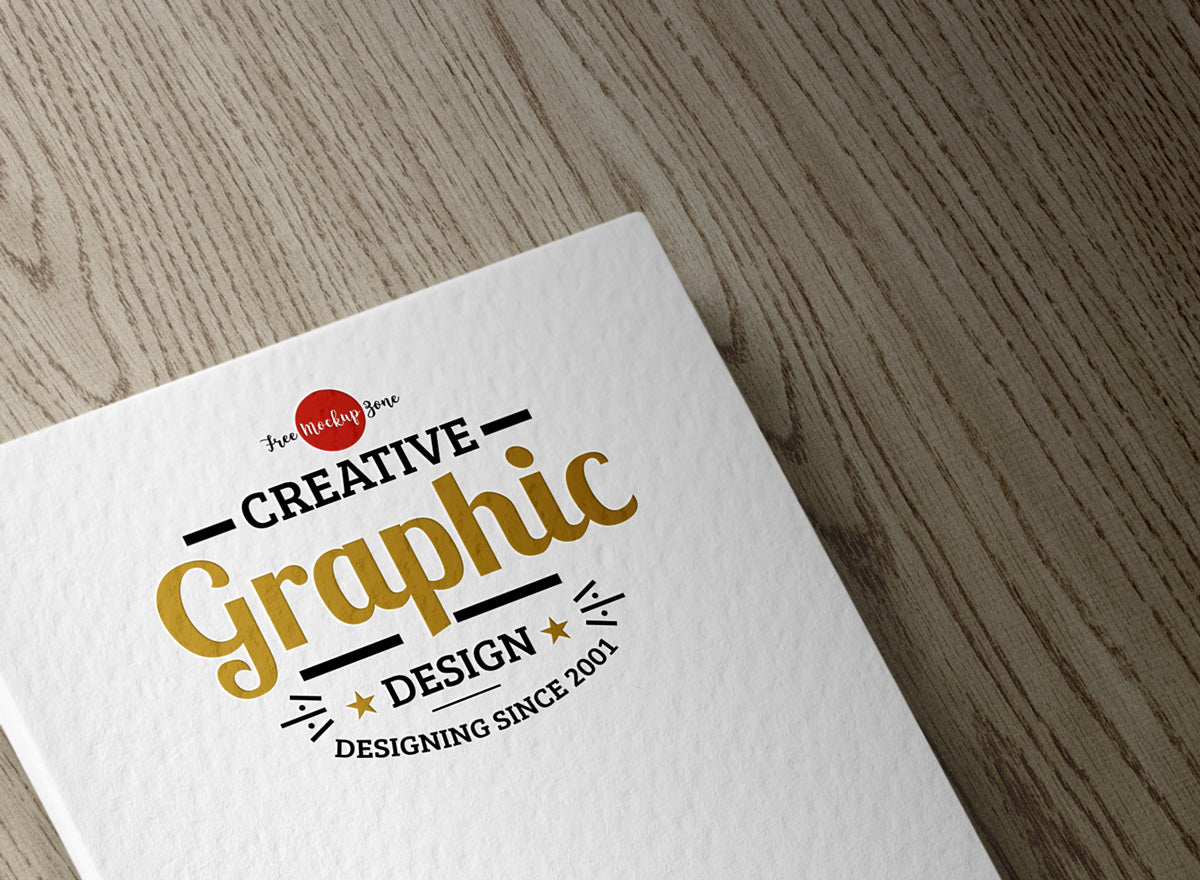 Textured Logo Mockup Psd For Presentation 2018