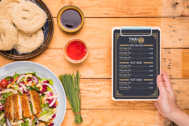 Thai Food Concept Mock-Up Psd