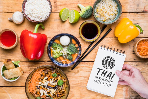 Thai Food Concept Mock-Up Psd