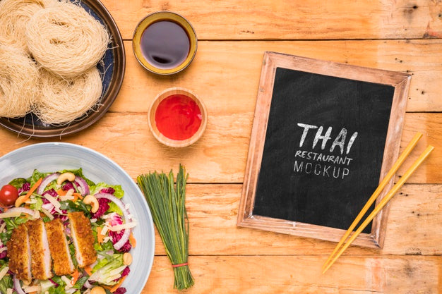 Thai Food Concept Mock-Up Psd