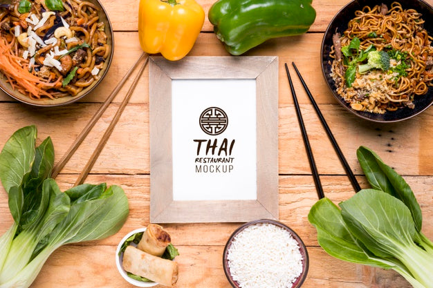 Thai Food Concept Mock-Up Psd