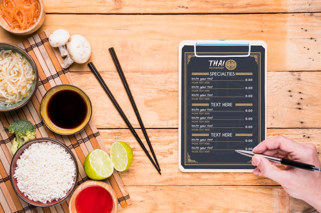 Thai Food Concept Mock-Up Psd