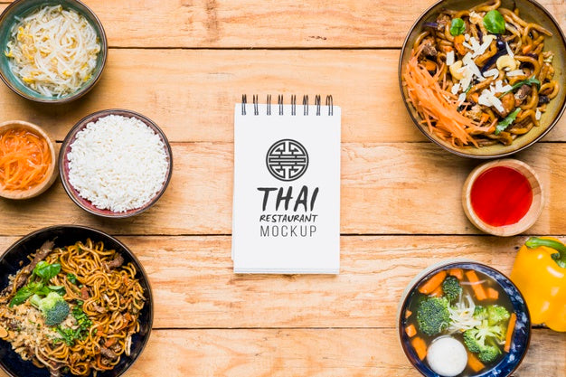 Thai Food Concept Mock-Up Psd