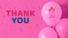 Thank You And Be Happy Text On Balloons Psd