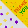 Thank You With Confetti And Abstract Geometric Shapes Psd