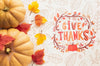 Thanksgiving Day Message Concept Psd