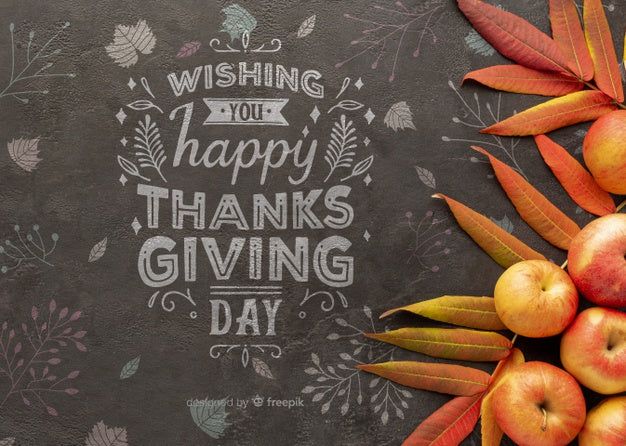 Thanksgiving Day With Positive Message Psd