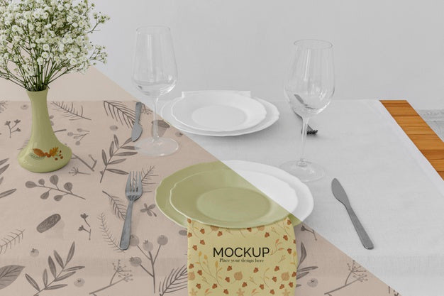 Thanksgiving Dinner Table Arrangement Psd