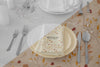 Thanksgiving Dinner Table Arrangement With Plates And Cutlery Psd