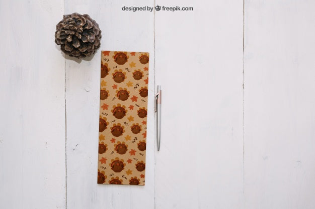 Thanksgiving Mockup With Banner Psd