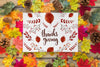 Thanksgiving Mockup With Cover Or Paper Psd