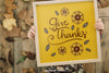Thanksgiving Mockup With Kid Holding Frame Psd