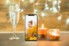 Thanksgiving Mockup With Smartphone Psd
