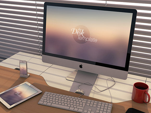 The Desk Template – Apple Psd Mockups