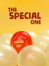 The Special One Red Balloon Mock-Up Psd