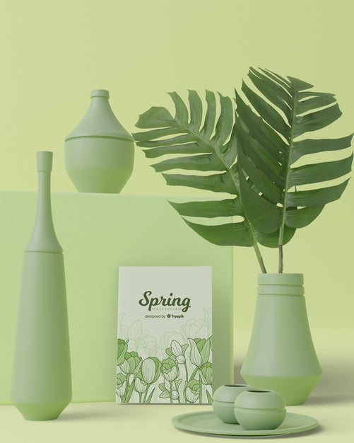 Thematic Spring Decorations In 3D Psd