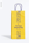Thin Paper Shopping Bag Mockup Psd