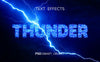 Thunder Text Effect Mockup Psd