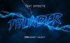 Thunder Text Effect Smart Object Psd
