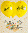 Time To Celebrate With Balloons And Confetti Psd
