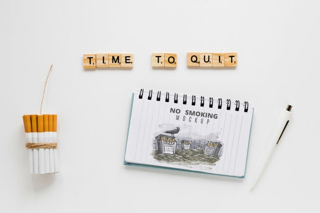 Time To Quit Smoking Concept Psd