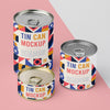 Tin Cans Arranged On Table Psd