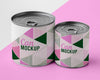 Tin Cans On Table Psd