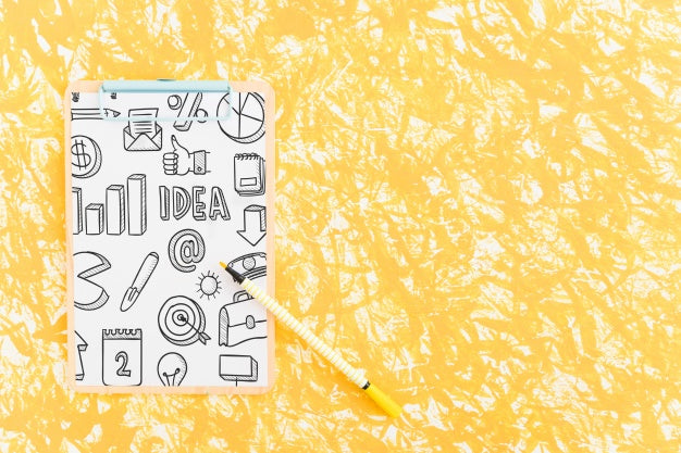 Tips Concept With Clipboard Psd