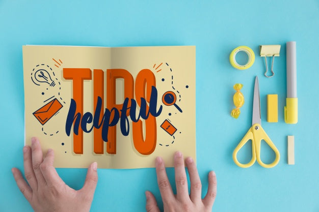 Tips Concept With Paper Folded In Middle Psd