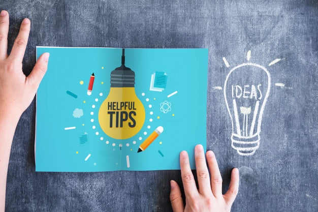 Tips Concept With Paper Folded In Middle Psd