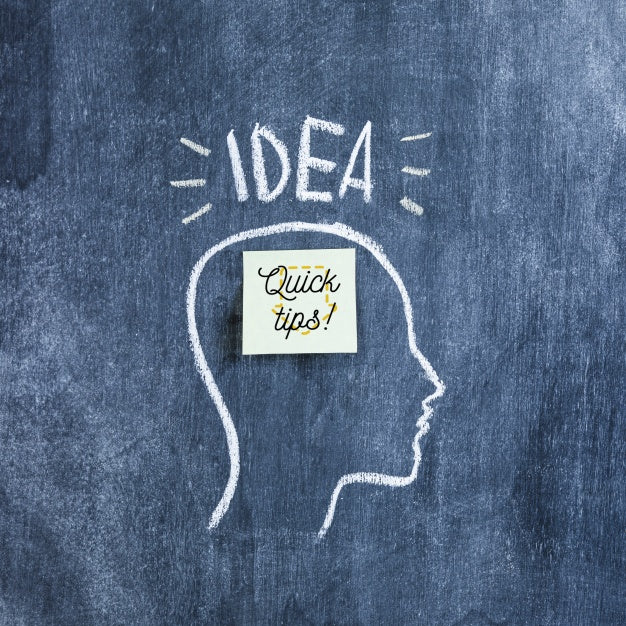 Tips Concept With Sticky Notes Psd