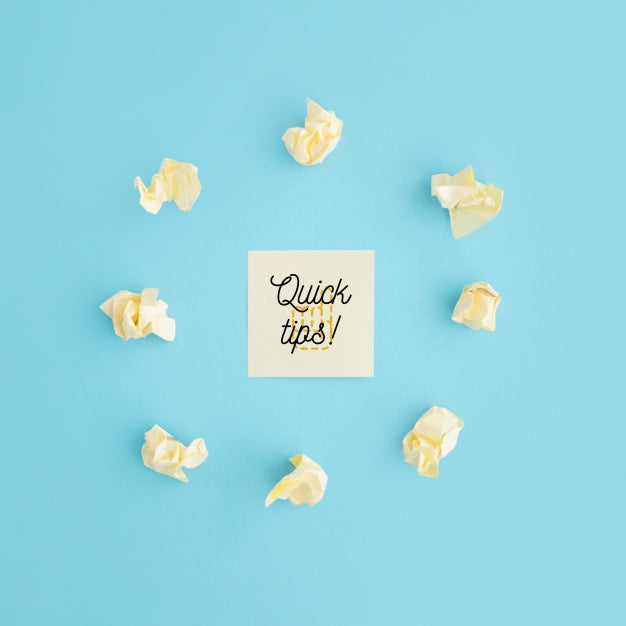 Tips Concept With Sticky Notes Psd