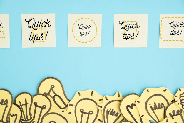 Tips Concept With Sticky Notes Psd