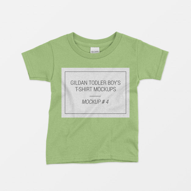 Toddler Bodysuit Crewneck Mockup 04 Psd