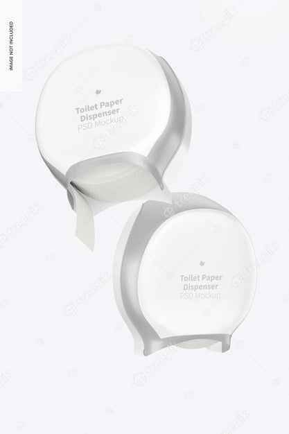 Toilet Paper Dispenser Mockup, Floating Psd