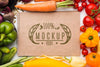 Tomatoes And Locally Grown Veggies Mock-Up Psd